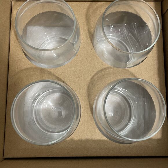4-Piece Eco-Friendly Glasses Set with Bamboo Lids & Glass Straws 16oz Can Shaped - Picture 4 of 5